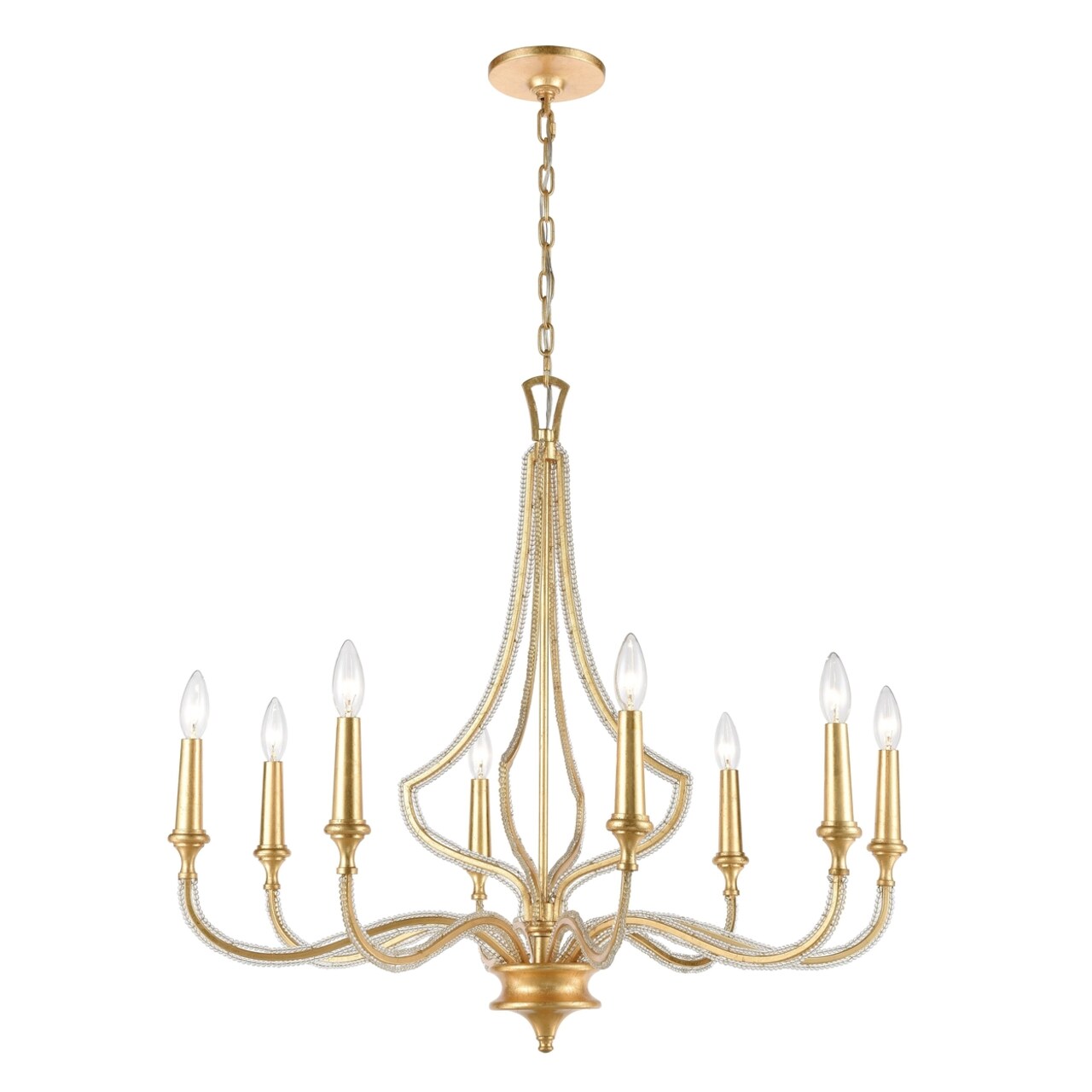 Elk Showroom La Rochelle 32 Wide 8-Light Chandelier - Parisian Gold Leaf
